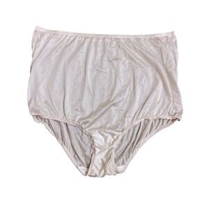 VTG SZ 9/48 VANITY FAIR Ivory FULL CUT Sheer Satin NYLON PANTIES 15812 Adornos